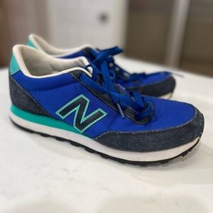 New Balance WL501COE Blue Teal Women’s Mesh Suede Sneaker Low Top Athletic